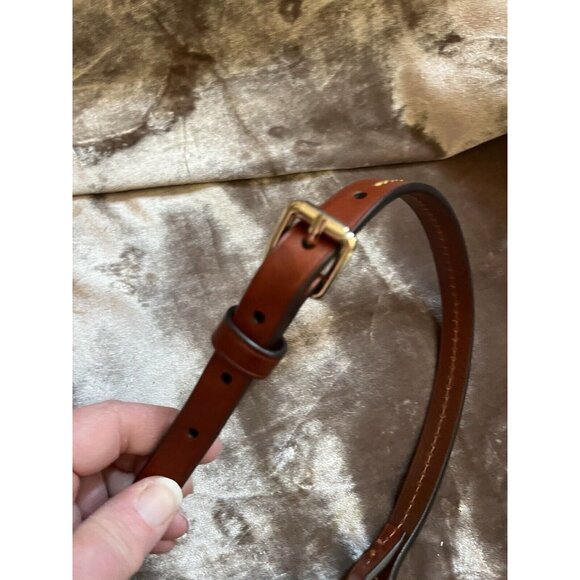 DOONEY & BOURKE CROSSBODY CANVAS TAN BAG SEE PHOTOS , VERY NICE GREAT4/TRIPS - Picture 15 of 16